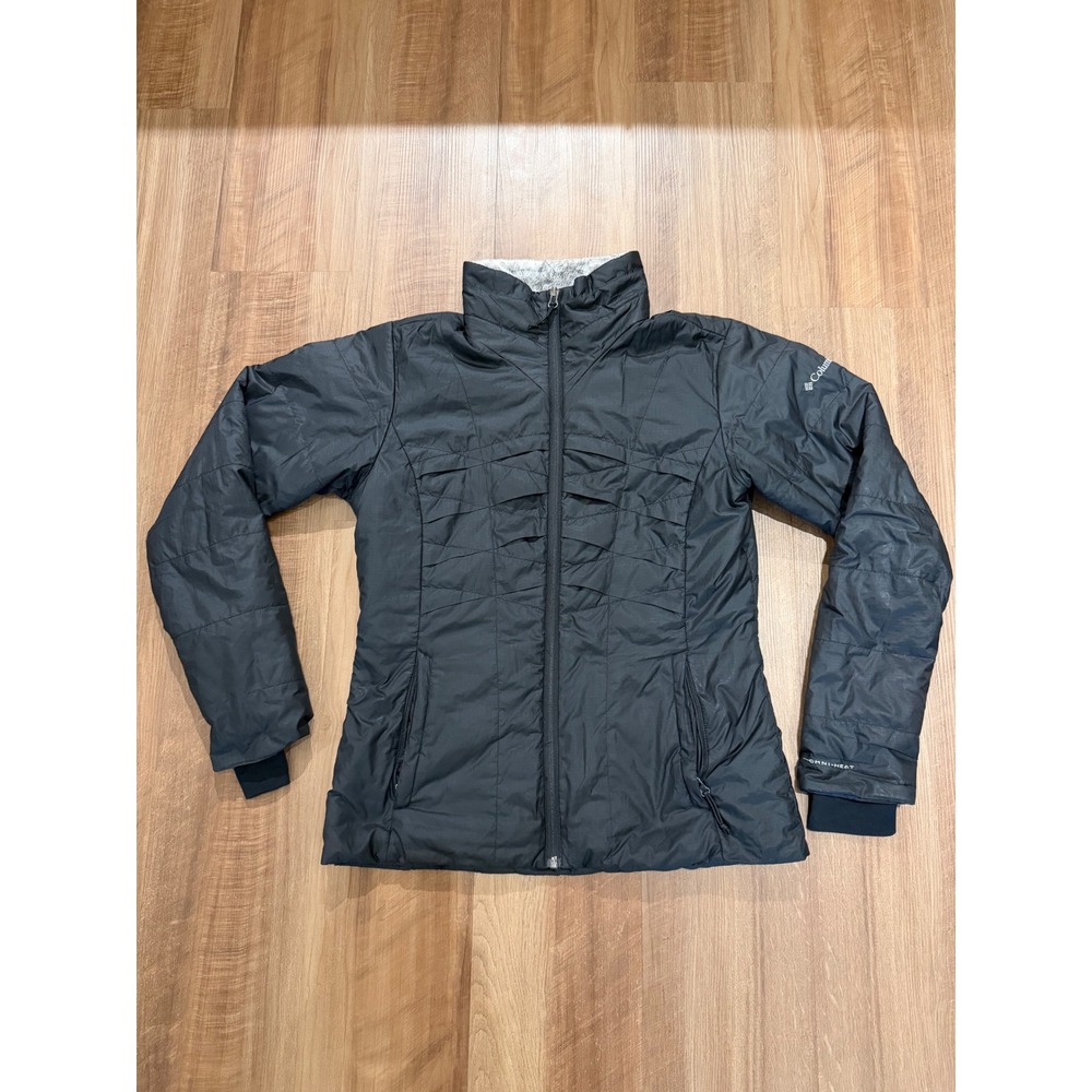 Columbia Omni-Heat Jacket Womens Medium Black Thermal Reflective Insulated